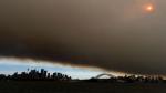 Bushfire smoke over Sydney, Australia